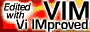 Scritto interamente con VIM